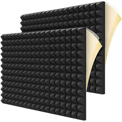 Lot de 12 panneaux en mousse insonorisante, pour murs, studio, maison et bureau. (1/5)