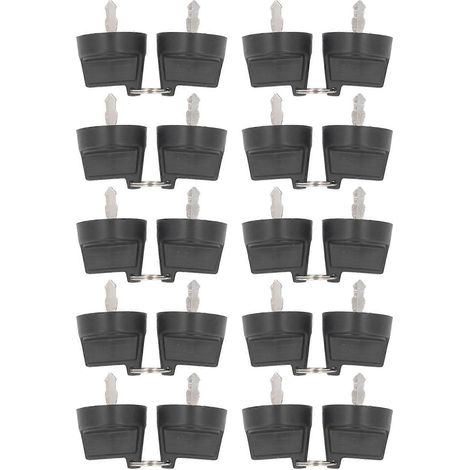 20 clés de démarrage pour générateur diesel monocylindre, clés de démarrage d'allumage à verrouillage moteur en plastique et en fer, adaptées aux générateurs 188F 190F 5KW 8KW. (1/5)