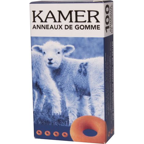 Anneaux de gomme orange par 100 (1/3)
