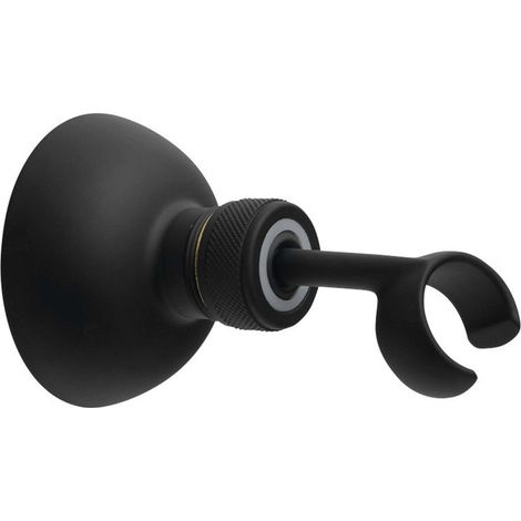 Sapho - Brausehalter schwenkbar, schwarz matt SUP15 (1/2)