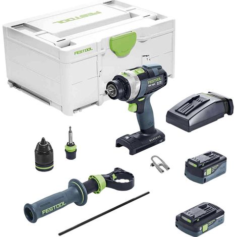 Trapano avvitatore a batteria TDC 18/4 5.0/4.0 I-PLUS QUADRIVE - FESTOOL - 577649
