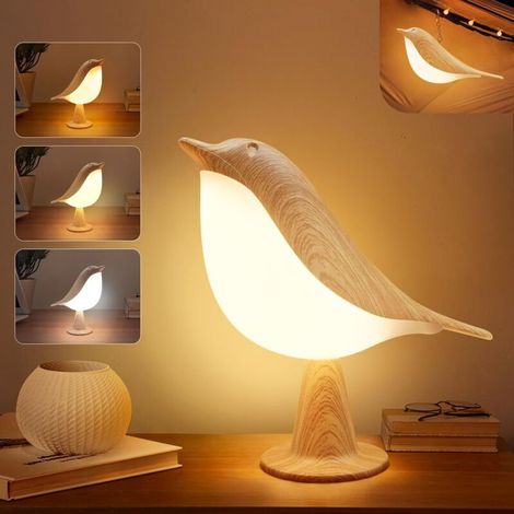 Lampada da scrivania wireless 2 in 1 – Dimmerabile con temperatura colore 3000-6000K – Sensore touch – Luce notturna ricaricabile per camerette -Crezuo