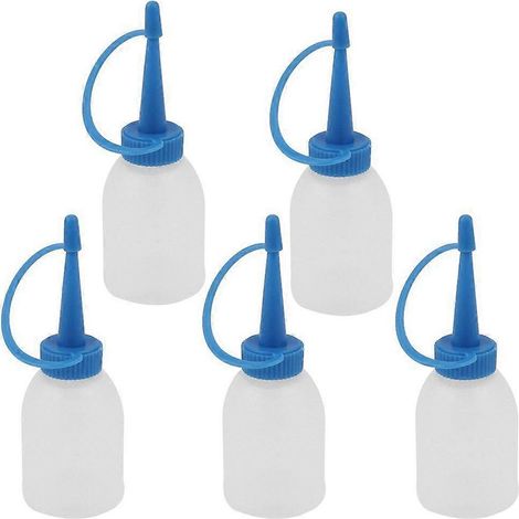 Distributeur de flacon souple en plastique de 30 ml pour colle industrielle en gel ou huile (lot de 5) (1/4)