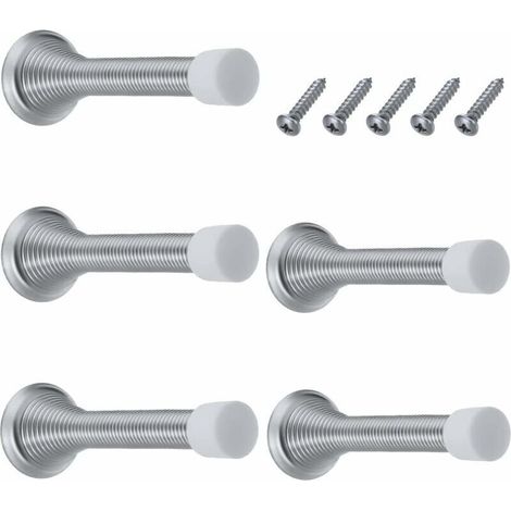Bardusch-Lot de 6 ressorts bloc porte, butée de porte, arret de porte, butée de porte, butée de porte murale pour la protection des murs et des portes pour la maison, l'école (1/5)