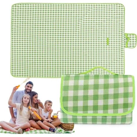 Couverture Pique Nique - Grün - 200 x 200 cm - Imperméable - Pliable - Léger (1/4)