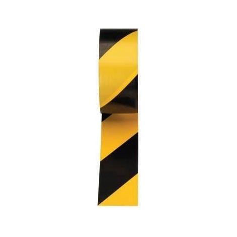 Ruban de signalisation jaune et noir Scley 48 mm x 33 m (1/3)