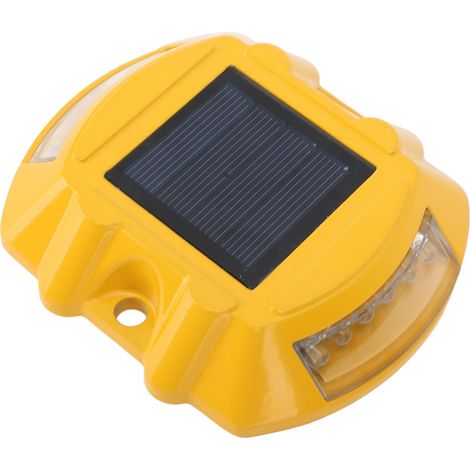Alimentado por energía solar, impermeable, de aleación de aluminio, alimentado por energía solar, para pasarelas o senderos (luz roja). (1/5)