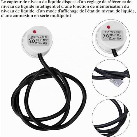 Interrupteur à flotteur, capteur de niveau de liquide Interface de sortie NPN sans contact XKC-Y25-NPN 5-12V (1/4)