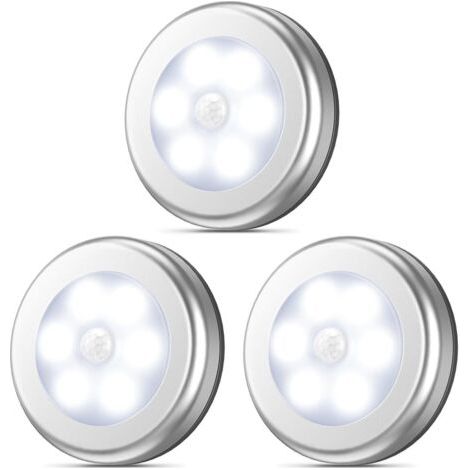 Détecteur de mouvement, Veilleuse LED sans fil sans fil Stick-Anywhere, éclairage de placard, éclairage d'escalier, éclairage de robinet, éclairage de sécurité pour couloir, salle de bain, chambre, cu (1/5)