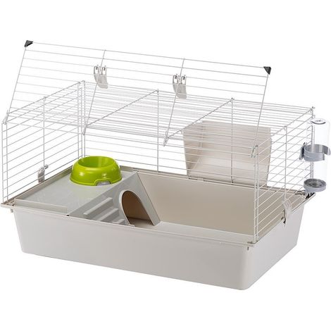 Guinea pig cage 774842 cm - House. bowl. rack and water trough - FERPLAST (1/5)