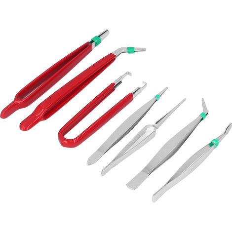 Ensemble de 7 pinces à épiler antistatiques multifonctions pour la maintenance et la réparation