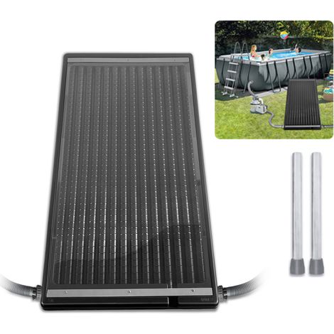 AUFUN Capteur solaire Chauffage solaire de piscine Noir (1/4)