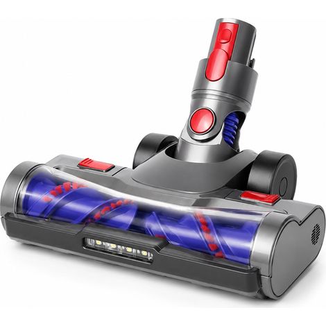 Accessori per aspirapolvere portatili: spazzola rotante e spazzola per pavimenti, compatibili con i modelli Dyson V7, V8, V10, V11 e V15. (1/4)