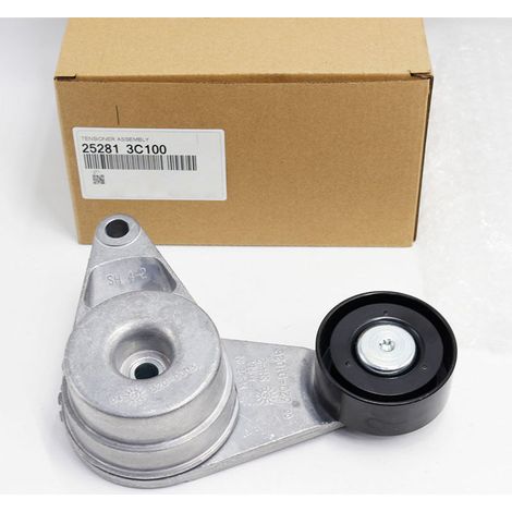 Die Referenznummer 252813C100 ist für die Spannrollen der Kia Hyundai 3.3, 3.5 und 3.8 Motoren der Baujahre 2006 bis 2015 geeignet. (1/4)