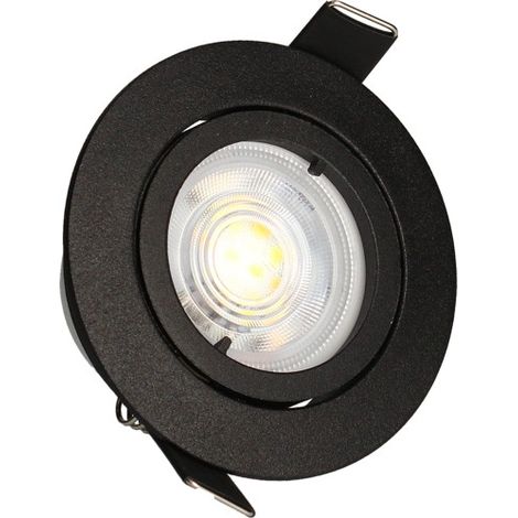 KIT 3 faretti da incasso neri JADE Orient. MODULO 5W, 2-CCT, 400lm, Ø83 Arlux Lighting
