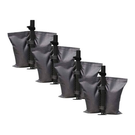 Green Mobility-Lot de 4 poids de sable 9-11 kg – Sacs de lestage double poche – Stabilisation tonnelles, tentes, parapluies – Tissu polyester 600D imperméable (1/5)