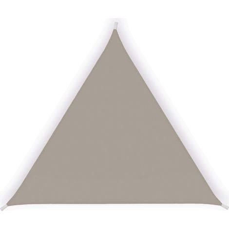Tenda a Vela Ombreggiante Triangolare 3,6x3,6x3,6m in Poliestere Tortora