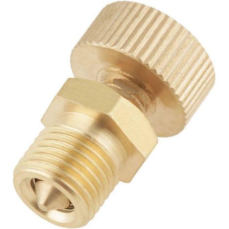 Vis de purge d'air avec bouton en laiton pour pompe à air électrique haute pression - Outil de purge - Accessoires de remplacement pour vis de pompe (2 pièces) (1/5)