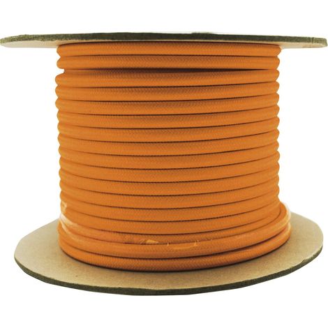 Rollo cable textil naranja (1/2)