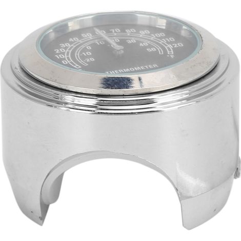 Thermomètre de guidon de moto 22-25 mm, horloge, accessoire de mesure de température pour moto, noir (1/5)
