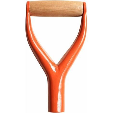 Poignée De Pelle en Forme De D, Poignée De Pelle en Bois en Fer Forgé