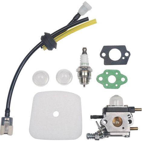 S-giant Carburateur C1U-K54A Filtre à Air Carburant Kit Bougie d'allumage Compatible avec 2-Cycle Mantis 7222 7222E 7222M 7225 7230 7234 7240 7920 7924
