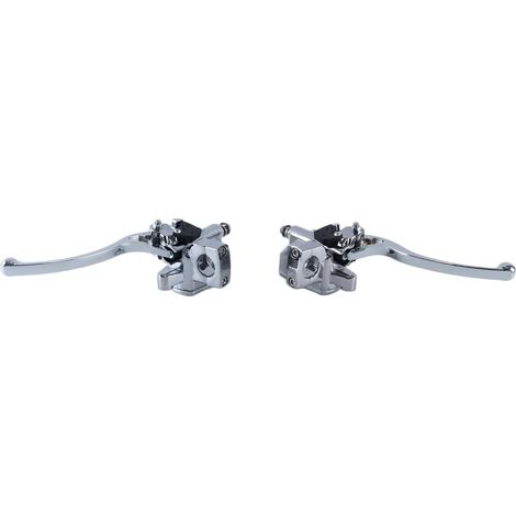 Levier de maître-cylindre d'embrayage et de frein hydraulique universel pour moto avec guidon de 7/8 po (1/5)