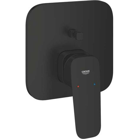 Monomando Bañera Empotrada 2 Vias Negro Cubeo Grohe