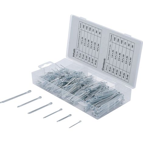 BGS Splinte-Sortiment Ø 1,6 - 4,0 mm 555-tlg. (1/3)