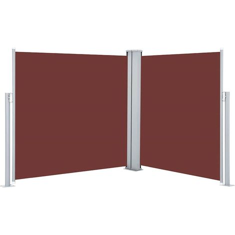 Auvent latéral rétractable Marron 120 x 600 cm (1/5)