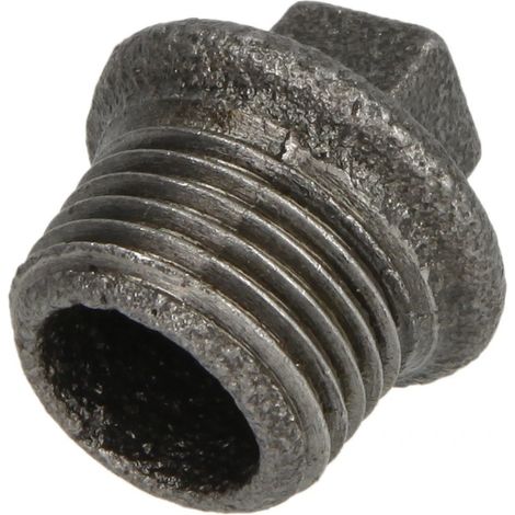 Hermann Schmidt Temperguss plug 14290032 DN 32, 2000 2000 /4", avec rebord, noir