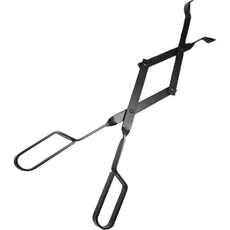 Robuste, 66 cm lange Holzzange aus Gusseisen für Kamine – Zubehör für drinnen und draußen – Brennholz-Handhabungswerkzeug