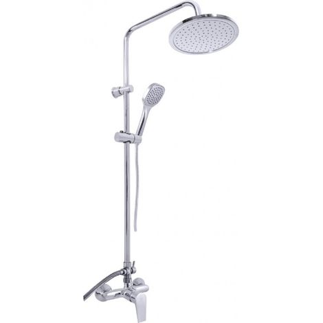 Colonne de douche COLORADO avec pommeau en laiton chromé H. 116 cm (1/5)