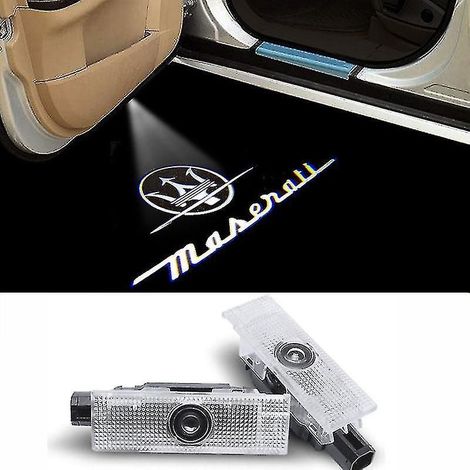 Lumières de bienvenue Maserati Ghibli Levante Quattroporte – Projecteurs laser LED – Installation facile sans perçage – Durée de vie 50 000 heures (1/2)