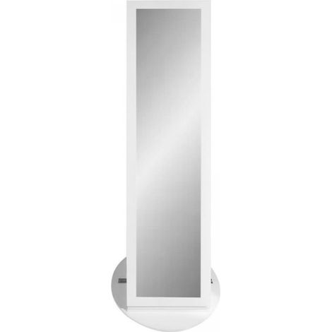 Specchiera Gulli con contenitore porta oggetti e ripiani posteriori con luce
