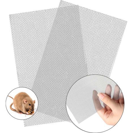 pièces de grillage en acier inoxydable 304 à mailles fines (21 x 30 cm), grillage métallique respirant, grillage anti-rongeurs et anti-insectes avec grille de ventilation (1/5)