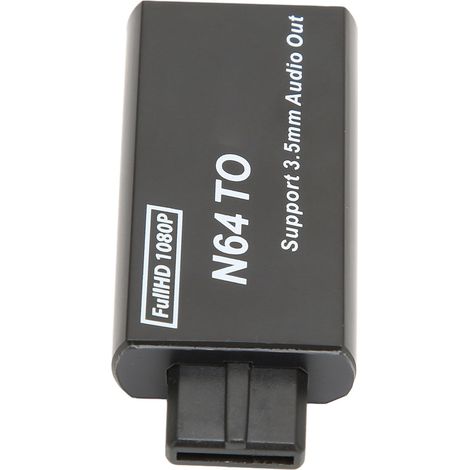 Adaptateur HDMI pour N64 avec Câble Audio 3.5mm, Convertisseur Vidéo 1080p PAL/NTSC pour Console Rétro (1/5)