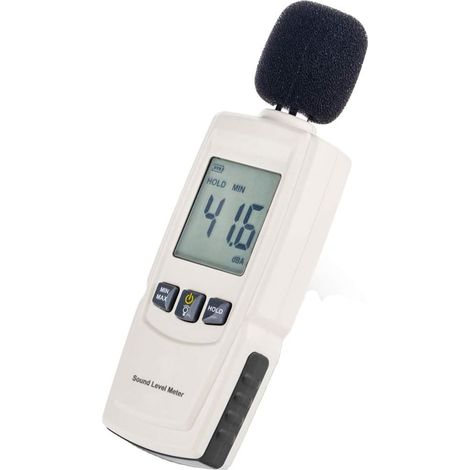 Numérique Sonomètre, Numérique Décibel Testeur Plage de 30-130dB(A), Sonomètre Décibelmètre avec Écran LCD pour la Maison, le Bureau, l’Usine, le Cinéma etc (1/5)