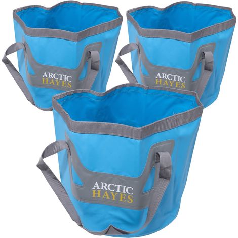 3x Arctic Hayes CWB20L Collapsible Compact Space Saving Folding 20 Litre Bucket (1/5)