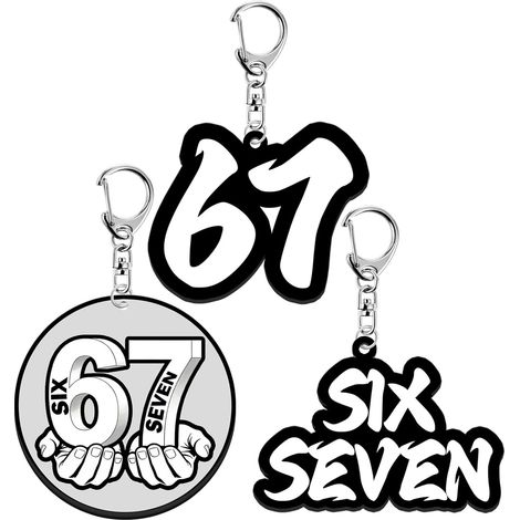 Set of 3 acrylic keychains (size 6-7) with lobster clasps, featuring a popular meme. Ideal for parties and as a gift for women. Also perfect as a bag charm or accessory. (1/5)