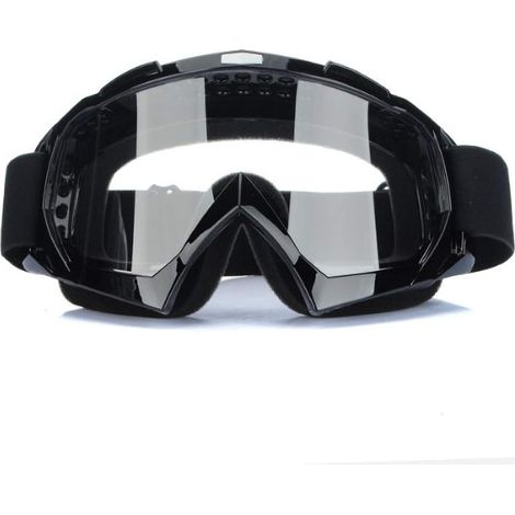 Anti-UV Fog, Transparent Clear Goggles for Motorcycle Cross Goggle-Black