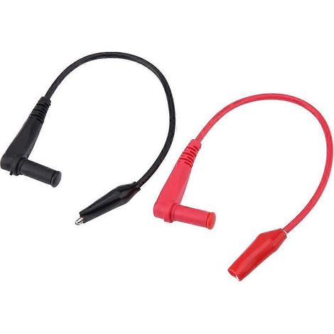 Paar 18 cm lange Krokodilklemmen-Messleitungen für digitale Multimeter