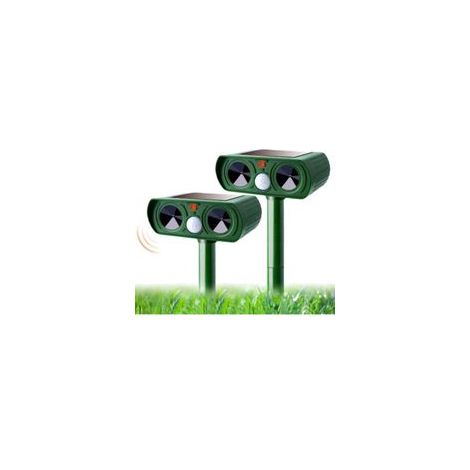 Set di 4 repellenti solari a ultrasuoni per gatti, repellente per gatti da esterno con sensibilità e frequenza regolabili, repellente a ultrasuoni per allontanare i parassiti, protezione per il giardi (1/4)