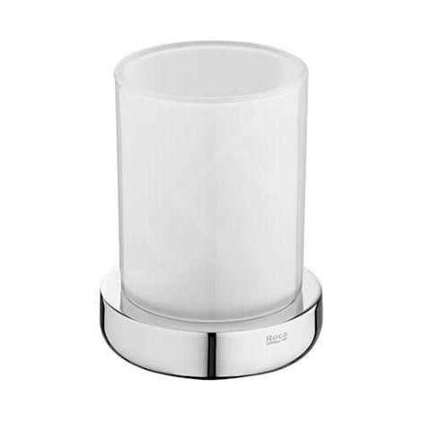 Roca Tempo - Verre pour brosses à dents et dentifrice à poser, chrome A817022001 (1/2)