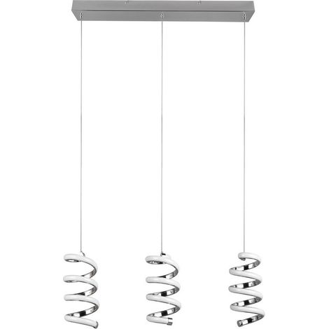 Suspension moderne spirale triple chrome LED 8W RL (1/5)