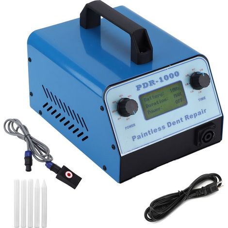 Outil de débosselage sans peinture 1000W, carrosserie de voiture, fosses à glace, élimination des dommages causés par la grêle, chauffage à Induction, prise BlueUS 110V (1/2)
