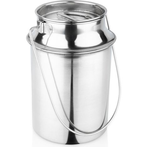 Recipiente de acero, recipiente metálico, contenedor de leche, leche retro de 1,9 L (1/5)