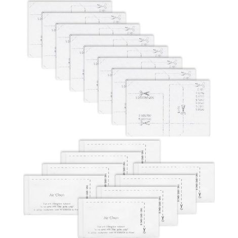 16 Filtres Aspirateur - Filtre Moteur - Filtre Sortie d'Air - Haute Efficacité Anti-Poussière et Pollen pour Miele C1 C2 C3 Série S - Blanc - 8+8 Unités (1/5)