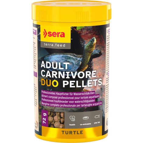 Sera Schildkrötenfutter Turtle Adult Carnivore Duo Pellets 250 ml