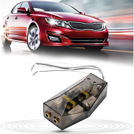Amplificateur voiture 12V universel, caisson de basses portable, convertisseur audio haut-bas pratique, haut-parleur renforcé, système sonore auto, kit 1 pièce. (1/5)
